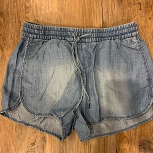 Worn once H&M’s soft denim shorts